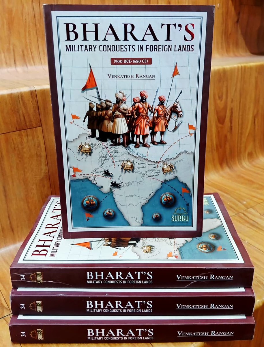 PadhegaIndia_'s tweet photo. #PIBookRecommendation ⚛️
Presenting the highly praised and much recommended book: Bharat's Military Conquests in Foreign Lands by Venkatesh Rangan, published by @subbubooks.
#BuyOriginal 💮 #BuyFromPI
Order 👉https://t.co/Gkb4ptWW5X https://t.co/bAyqwUIecd