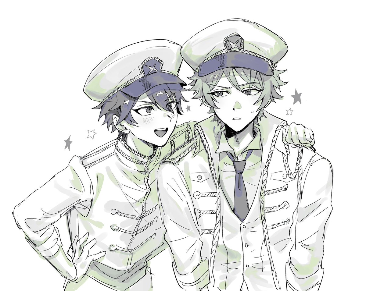 drdr_tid0626's tweet photo. フォロワーのために描いたみどちあ https://t.co/Plg4Va8UId