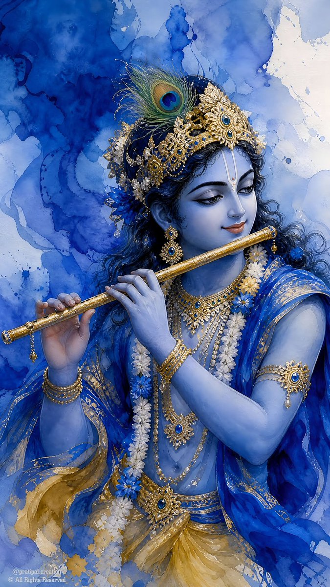 RadhaGlory's tweet photo. Jay shree Krishna 💙 https://t.co/12UGWQqyaH