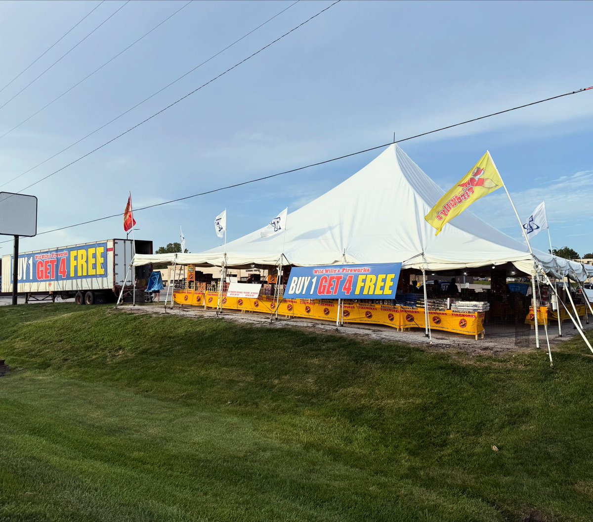 PLSBandBoosters's tweet photo. Happy birthday, America! You don’t look a day over 200! #america250 
We are open all day for your last minute fireworks needs! You can find us along 84th St in Tara Plaza across from Target. https://t.co/E3TKkJW4L0