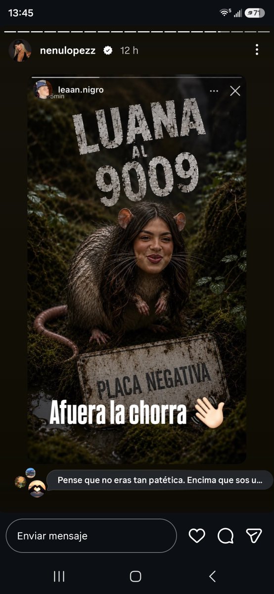 FuocoLorena's tweet photo. @ElLauchaOkey Luana al 9009 https://t.co/GBxJLrb4vA