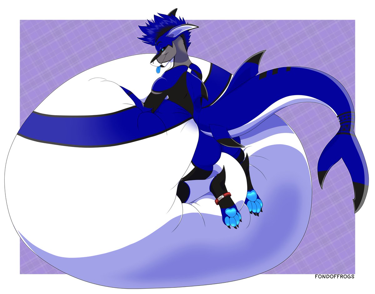 fondoffrogs's tweet photo. 'Sink In' YCH for tiburo on FA 💙🦈 https://t.co/j9XD5bGM9y