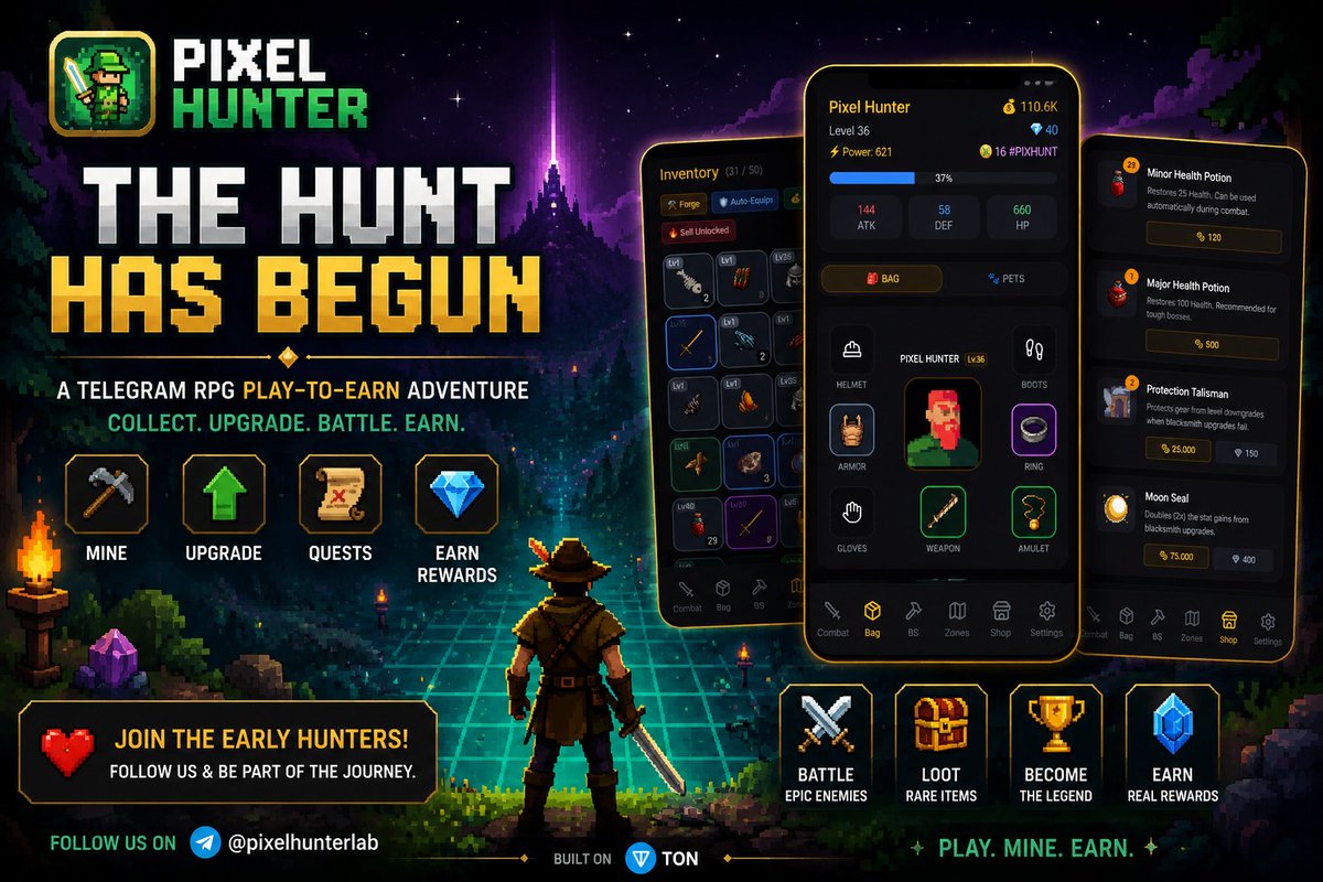 PIXEL HUNTER tweet media