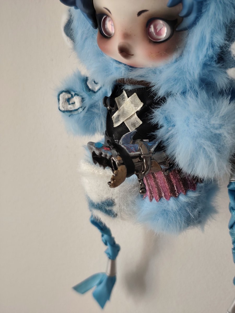 leanariii's tweet photo. The jinx labubu is finished!!! aaa I love her sm 🥺😭

#jinx #arcane #LoL https://t.co/AfJx9UpVRF