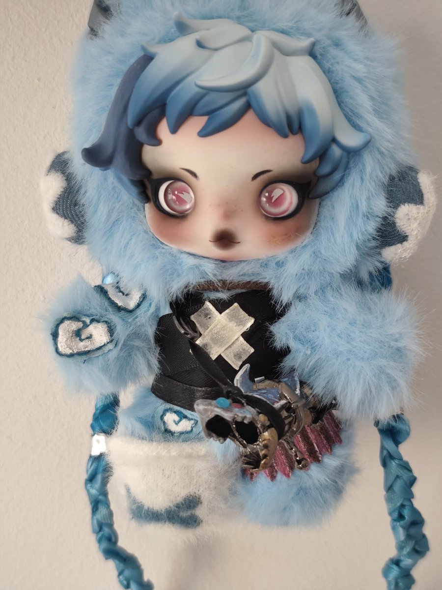 leanariii's tweet photo. The jinx labubu is finished!!! aaa I love her sm 🥺😭

#jinx #arcane #LoL https://t.co/AfJx9UpVRF