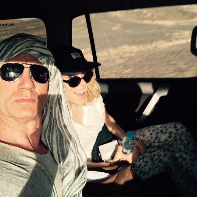 COMICSBOND's tweet photo. Daniel craig &amp; lea seydoux on the set of 'spectre" https://t.co/11bDqNQZFu