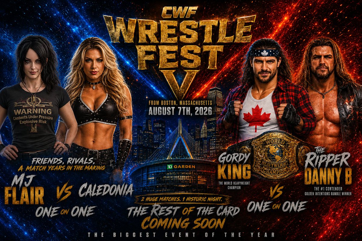 Rish_CWF23xx's tweet photo. The biggest event of the year looms.

#cwfwrestlefest

https://t.co/ypomFPp9Uc https://t.co/ym7ac9Syyw