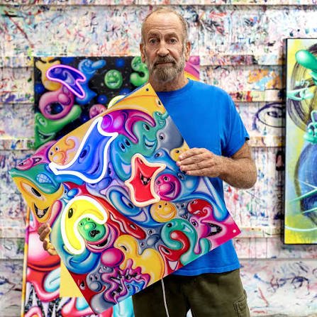 Maucarvalho's tweet photo. KENNY SCHARF – pintor que se juntou a outros expoentes, como Keith Haring e Basquiat. Se jogou na cultura pop e expandiu os trabalhos para diversas mídias. Seu talento também foi logo reconhecido e já no início dos anos 80, as galerias de arte expunham seus trabalhos. É casado com uma brasileira.
