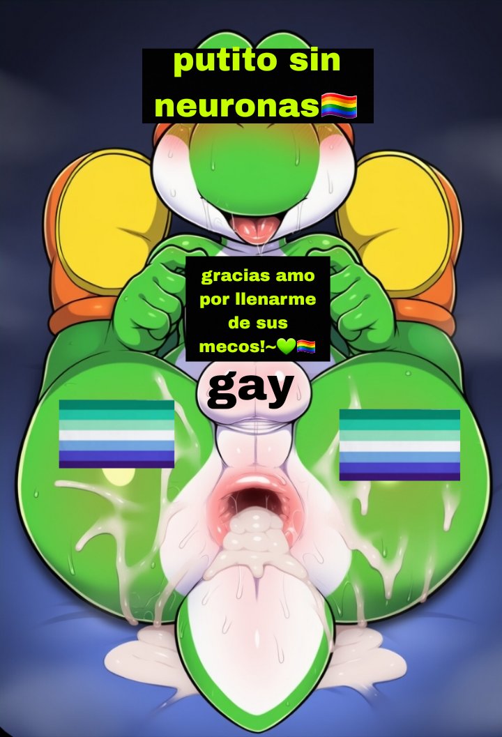 putitofemboy6's tweet photo. Cómo terminó yoshi después de entrar a una cueva:

(Mentira, fue a un zoológico a ver un gran león y lo dejó así!~🔥🏳️‍🌈💚) @0Fernandosky https://t.co/oJJNtoc1QT