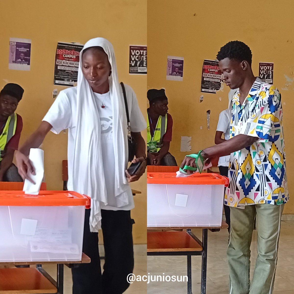 UniosunUpdate's tweet photo. 🔥🔥🔥🔥🔥🔥🔥🔥 
2026 OSUSU ELECTION LIVE UPDATES

LIVE: Okuku Campus Delegates Cast Their Votes

Delegates from Okuku campus have now voted in the ongoing election.

#OSUSUDECIDES26 #ACJUNIOSUN 
#UNIOSUN #UniosunUpdate #UNIOSUNAdmissions #OsunStateUniversity #UNIOSUNStudents https://t.co/RPKfB6o84s