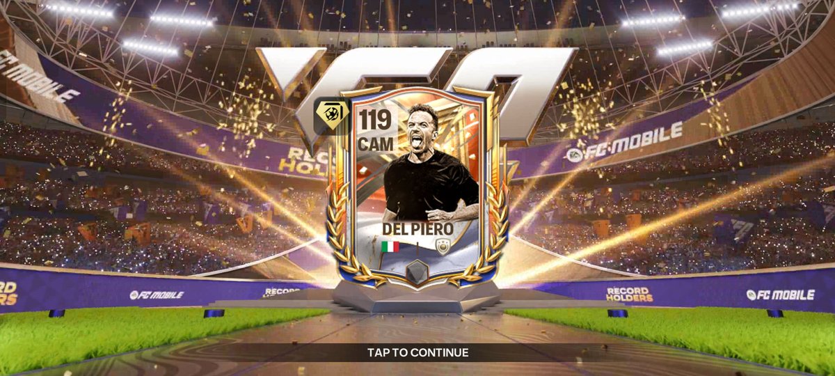 FullTimePlus's tweet photo. Got him finally! 🥵 Del Piero 🔥
#FCMobile https://t.co/P1XVdd1ALH