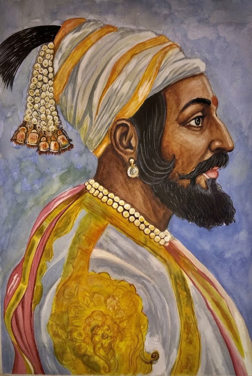 Rustum_0's tweet photo. ❝This Raja (Chhatrapati Shivaji) is short and dark skinned.. He usually eats only once a day and enjoys good health.❞ 

— Jean de Thévenot (c. 1633-67) | Traveller. https://t.co/ccUfaREPB4