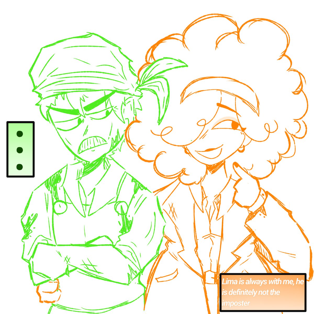 5v3nDvm6's tweet photo. THE SURVEY HAS FINALLY ENDED AND ENDED UP LIKE THIS :
AU  Role reversal 🎉🥇
AU Pírate 
AU What if..?
AU Vampire
AU Demon x Human
Red and Purps are the only ones ruled out for the other imposter partner of Blue, do you know who it is? 
#bleen #amongusshow #bluexgreen #green #blue https://t.co/Ni4Y1ceGUf