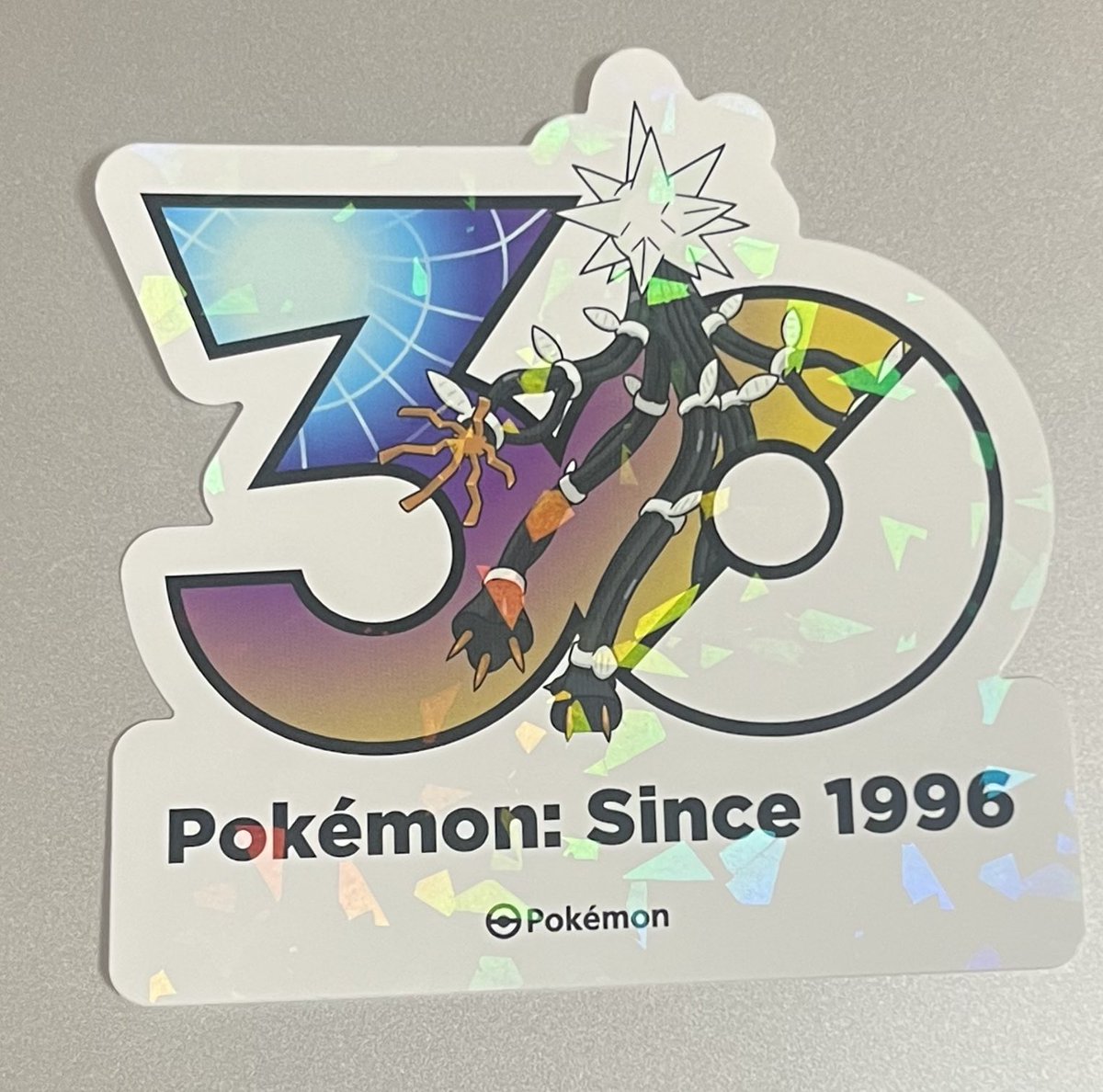 hidapoke's tweet photo. 30周年ステッカー買えた〜 https://t.co/BgAvgzXg0E
