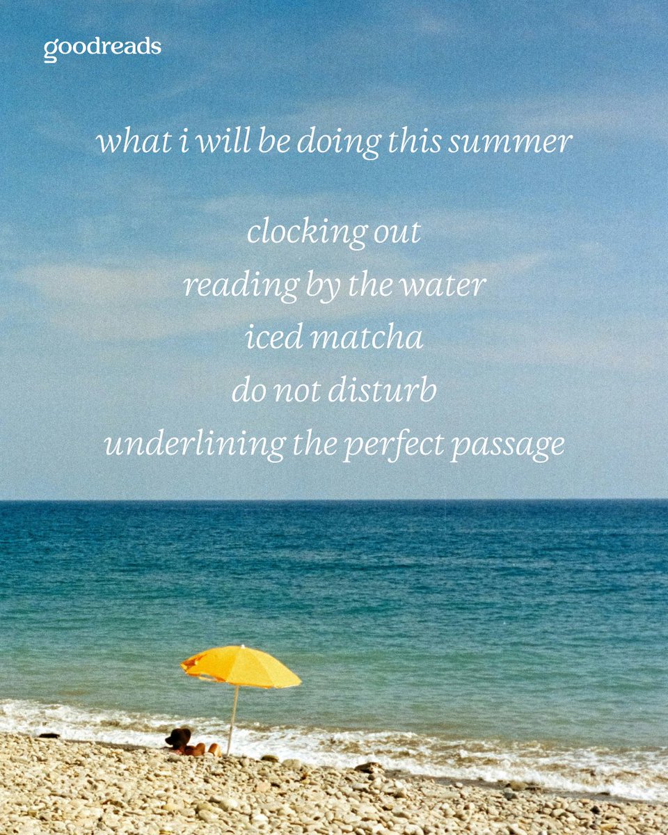 goodreads's tweet photo. insert beverage of your choice ☀️ https://t.co/F4OLI4hOTx