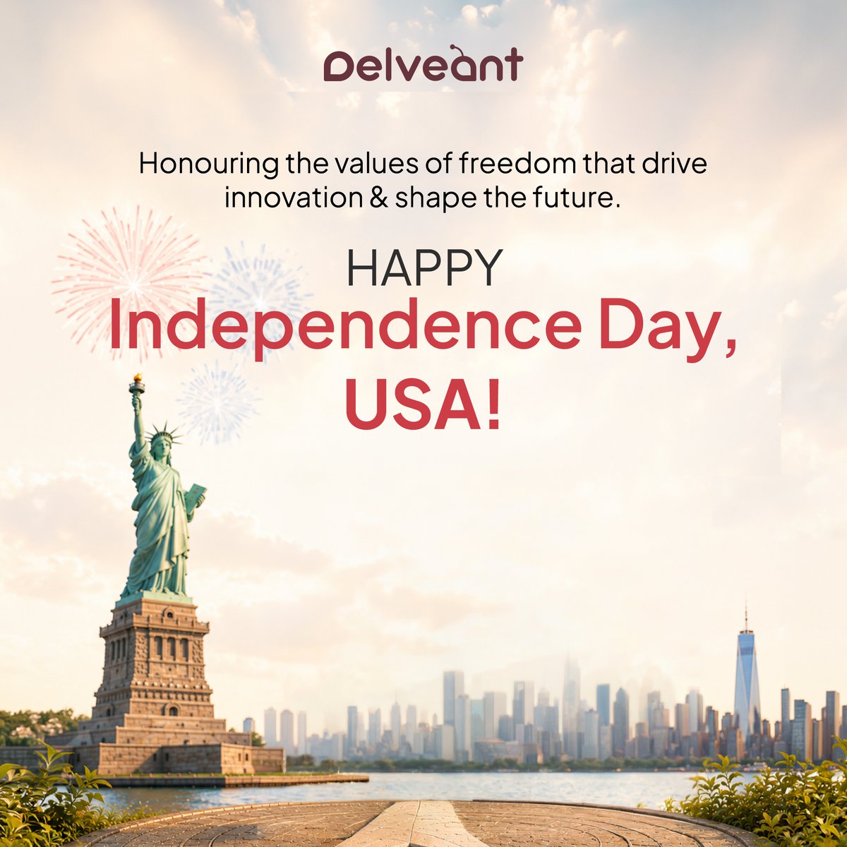 delveantone's tweet photo. Innovation thrives where ideas have the freedom to evolve. 

🇺🇸 This Independence Day, DelveAnt celebrates the spirit of innovation, transformation, and progress. 

Wishing our customers, partners, &amp; communities across the USA a Happy Fourth of July! #FourthOfJuly #DelveAnt https://t.co/VoJM8OuHpH