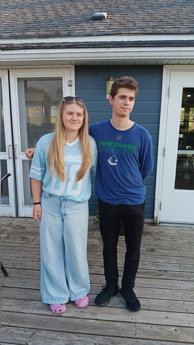 NoelASterne's tweet photo. A little bit late, but with the summer in full swing, Xander and Sammi are off on their summer adventure - working at camp. Sammi is doing hospitality and Xander is back in the kitchen. https://t.co/HE3HEeUcg2