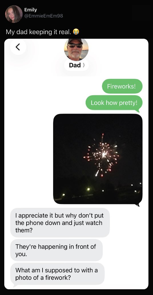 MensHumor's tweet photo. Just a reminder that nobody wants to see your firework photos. https://t.co/dNEzZSUyYm