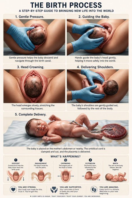 Kafiya_ai's tweet photo. The birth process. Guide to bring new life into the world.
Follow for more 🤝♻️✅ 
@kafiya_ai2 https://t.co/2Fh8m4BMY0