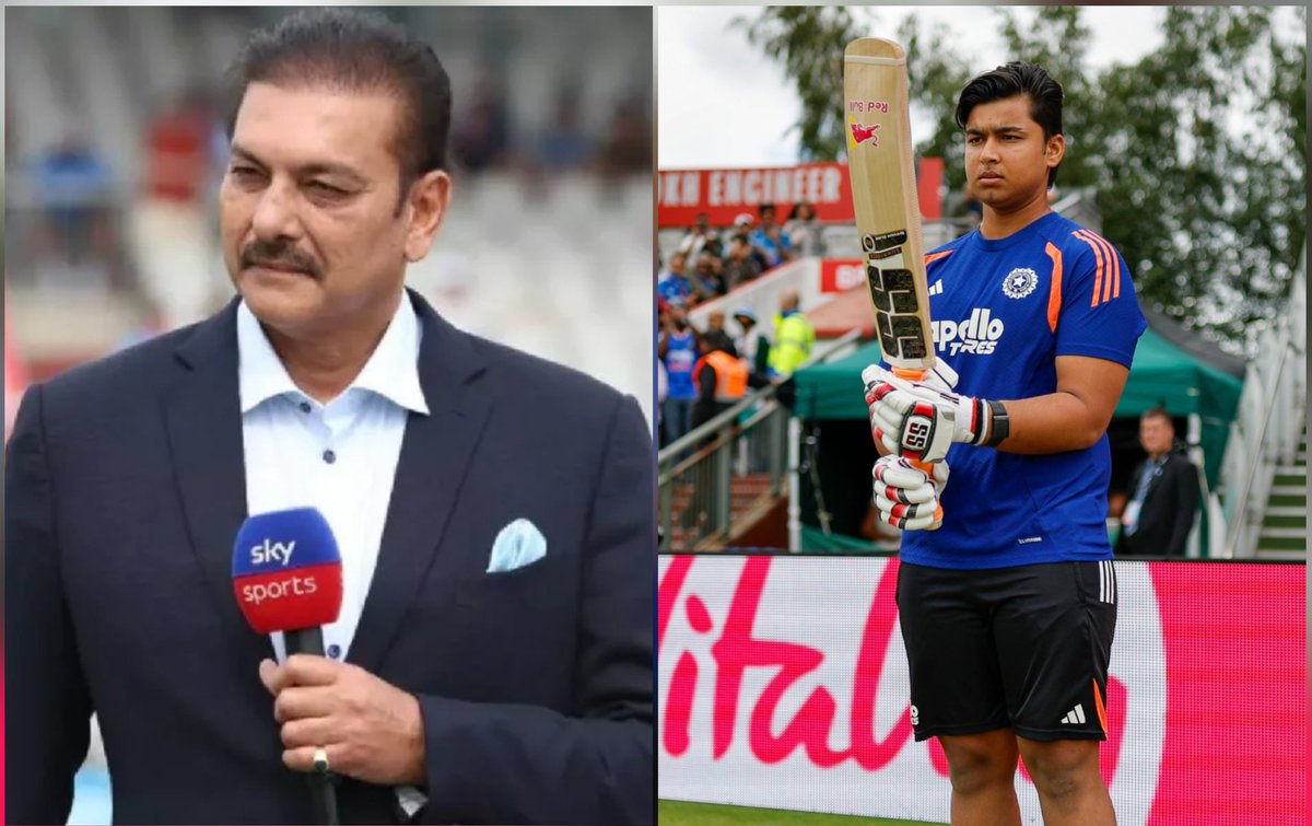 Akshatgoel1408's tweet photo. 🚨RAVI SHASTRI PRAISES VAIBHAV SOORYAVANSHI IN THE COMM BOX🚨

Ravi Shastri said :🗣️

"Vaibhav Sooryavanshi inclusion has injected a new life across the stadium. There was a buzz in the crowd & everyone is charged up & right behind the youngster. This is looking like a festival of sorts which is never seen before. He showed some glimpses of his raw talent today. The expectations and pressure on the young man is immense. He may not have scored many today but he is here to stay for long".
