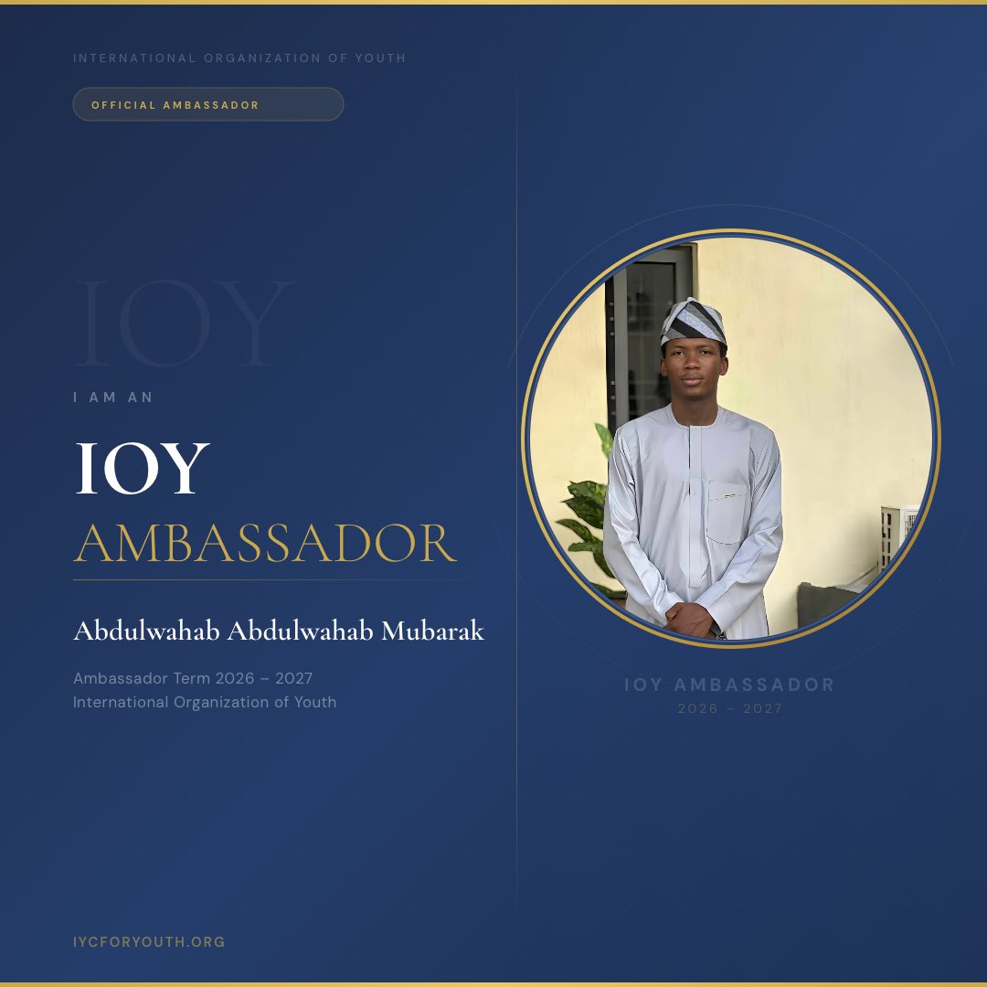 Deewahab_'s tweet photo. Honored and grateful to be officially appointed as an IOY Ambassador (2026–2027) with the International Organization of Youth.                                    

Alhamdulillah 🤍

#IOYAmbassador #YouthLeadership #YouthEmpowerment #GlobalYouth https://t.co/8eyT59ICdC