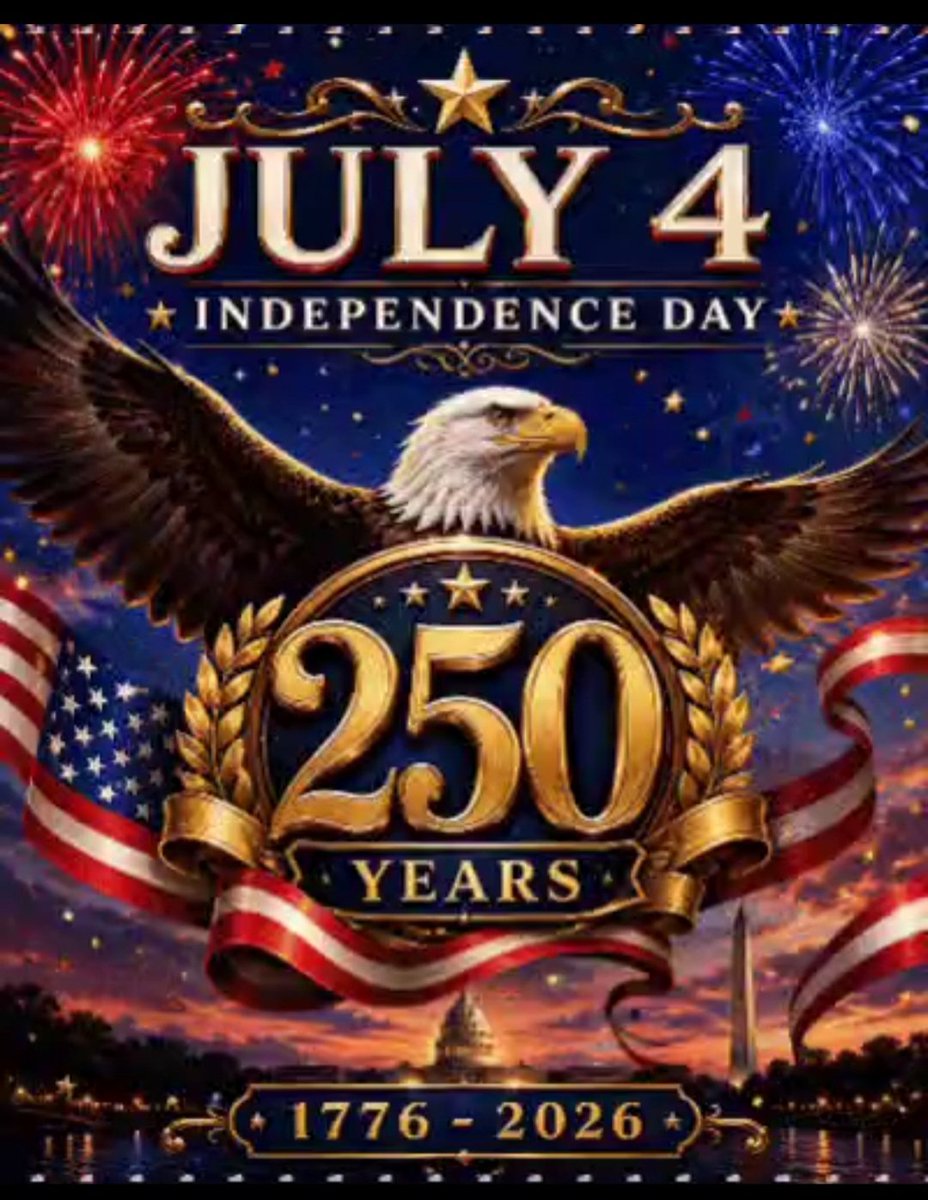 MsSonicFlare's tweet photo. 🇺🇸 Happy Independence Day! Today, as we proudly celebrate America's 250th anniversary, we honor the enduring spirit of freedom, the courage of those who fought for our independence, and the generations who have worked to preserve the ideals of liberty and opportunity. May we never take for granted the blessings of this great nation and always remember the sacrifices that have made our freedoms possible. God bless America, and may you and your family have a safe, joyful, and meaningful Fourth of July! ❤️🤍💙