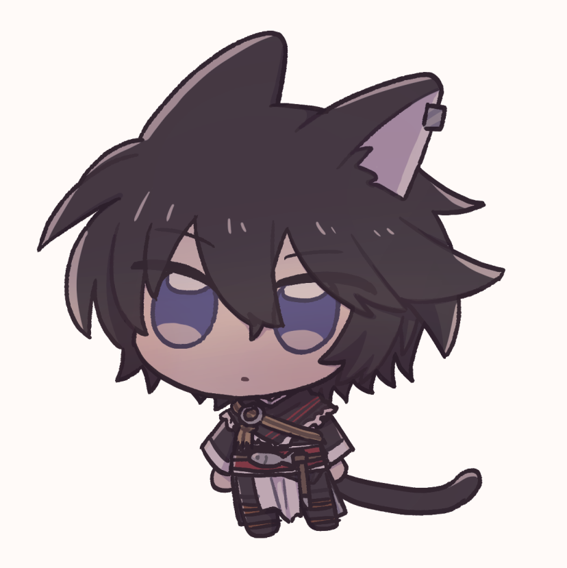 2hechi's tweet photo. 紫くん（猫耳） https://t.co/67vDzxDj6Z