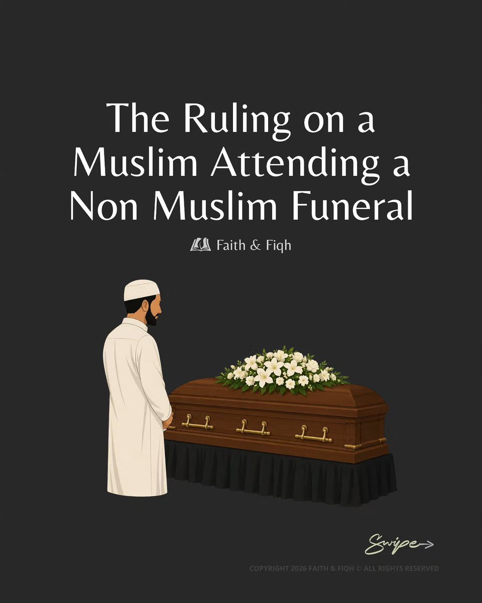7signxx's tweet photo. Ruling on a Muslim Attending a Non Muslim Funeral...

THREAD https://t.co/E92DHtteij