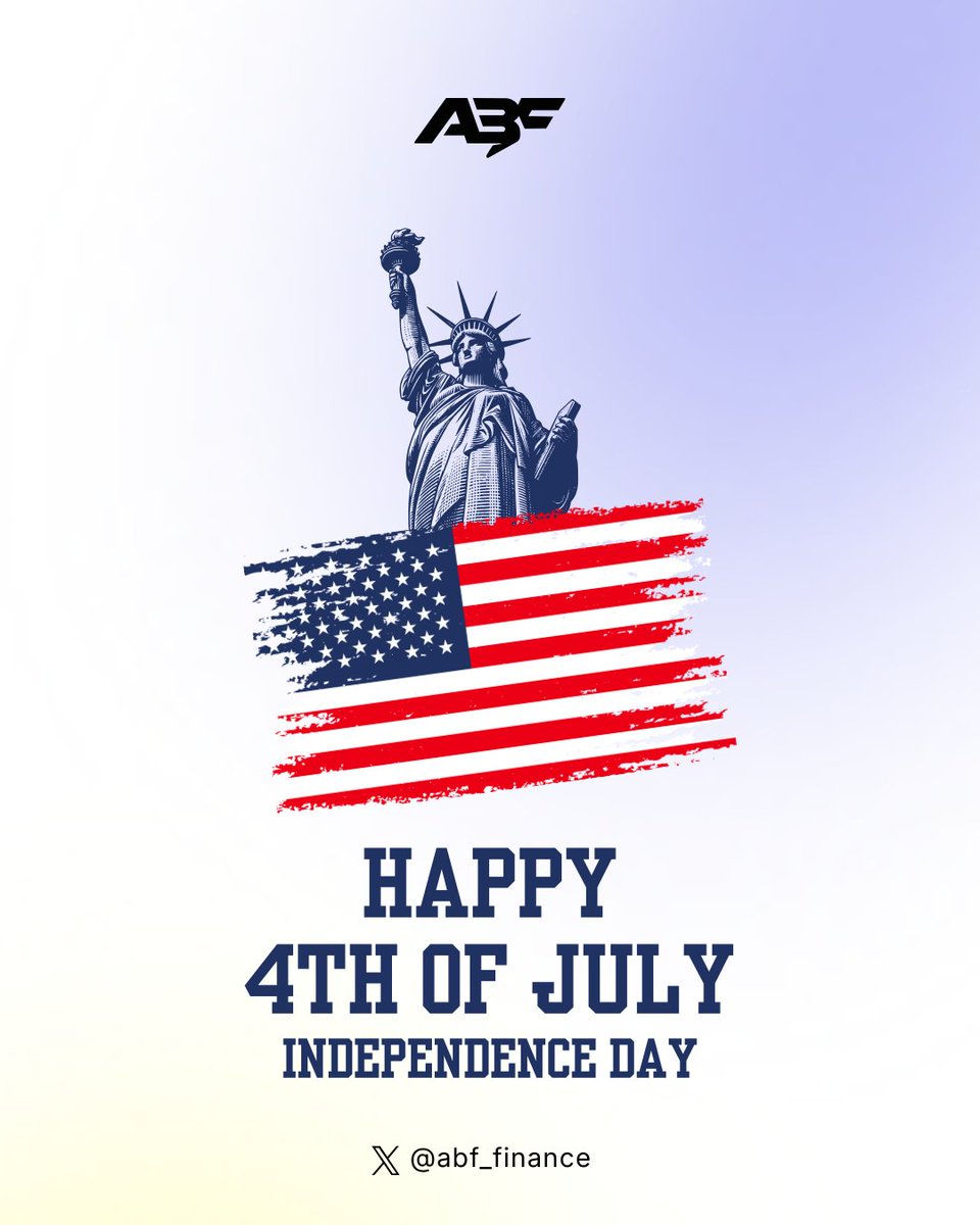 abf_finance's tweet photo. 🇺🇸 Happy Independence Day!

Empowering the next generation through financial education.

#America250 #ABFinance #4thJuly https://t.co/dmKne9byvH