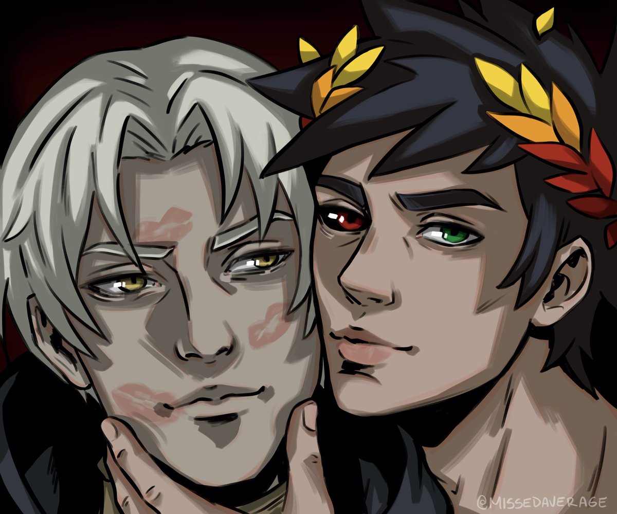 MissedAverage's tweet photo. Kisses and hugs
#Hades #ThanZag #Zagreus #Thanatos https://t.co/EkyfjzuSuy