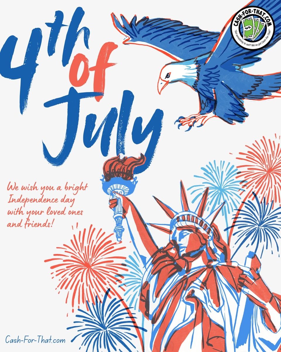 ForCash82402's tweet photo. We are closed today, July 4th, in observance of Independence Day.

We will resume normal business hours on Monday, 7/6/26.

Wishing you a safe and happy holiday!
#VehicleOffers #GetAnOffer #July4th #IndependenceDay #Closed https://t.co/l4Cxulmi76