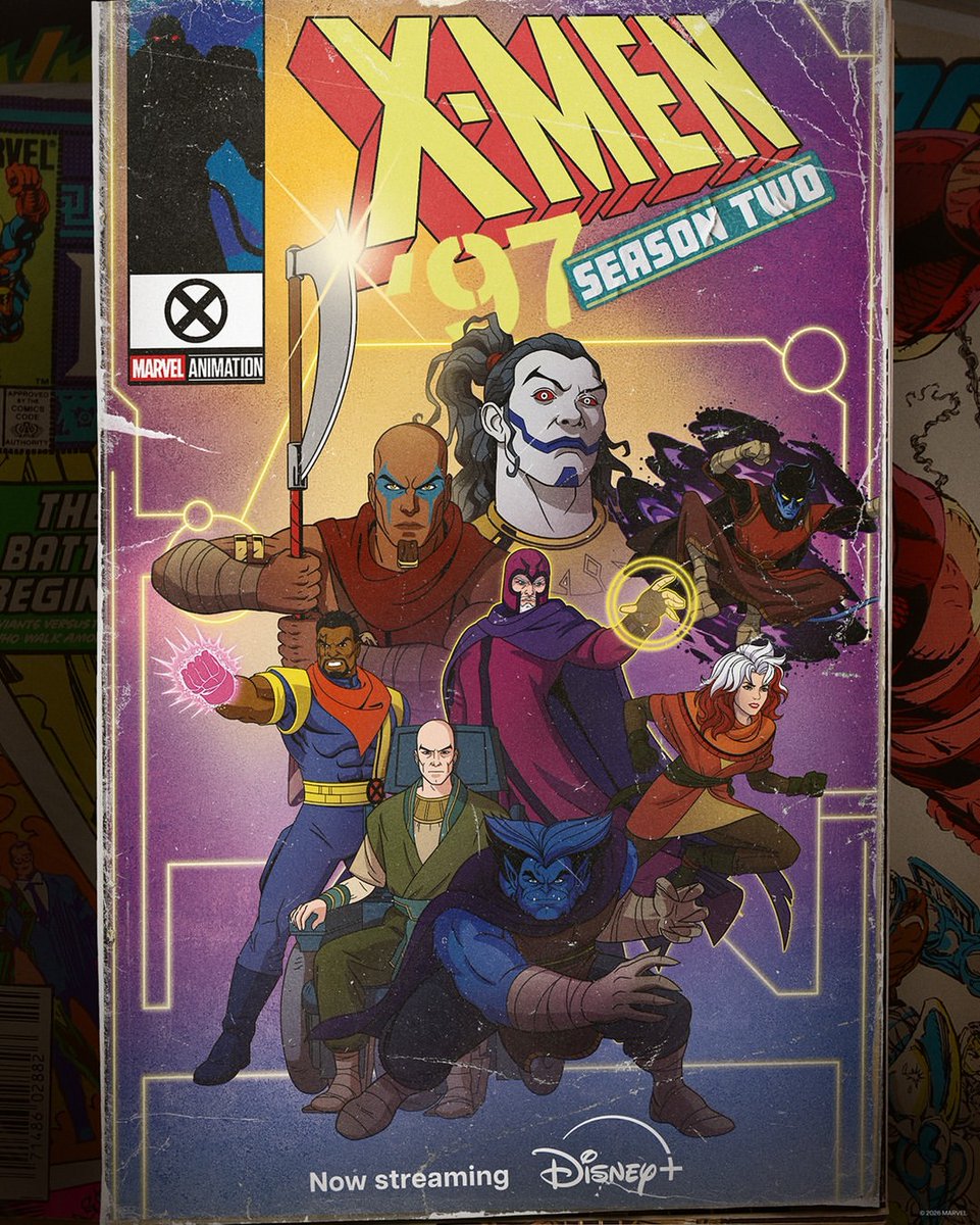 RottenTomatoes's tweet photo. Check out the all-new character posters for Marvel Animation’s #XMen97: Season 2.

New episodes stream Wednesdays on Disney+. https://t.co/Qmdy1rWdvM