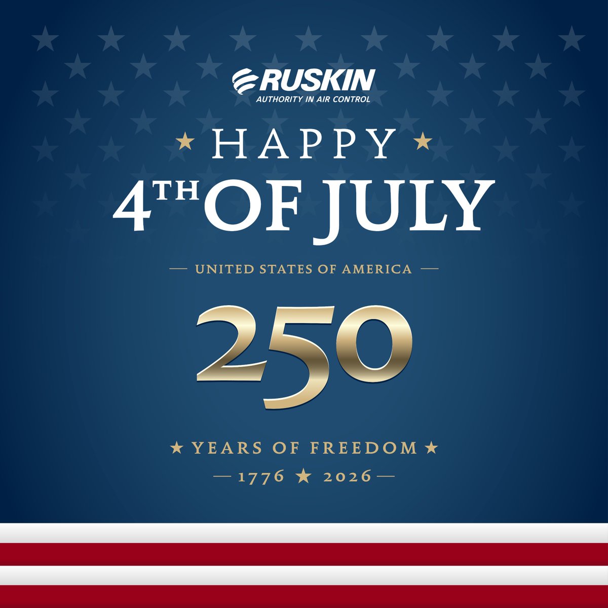 ruskincompany's tweet photo. Today, we celebrate the spirit of independence and the values that shape our nation. We’re grateful for the opportunity to serve our communities and work alongside partners who make a difference every day. Wishing you a safe and meaningful holiday with family and friends. https://t.co/6ZwjY6B5Rm