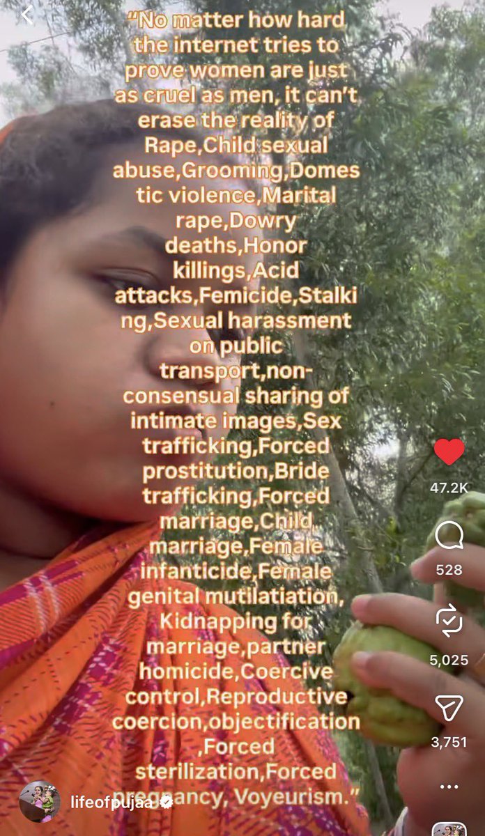 Neelaasapphire's tweet photo. Exactly what so many of us wanted to voice but @lifeofpujaa did it so simply 🙌🏼

Women for centuries have faced violence in so many different ways and forms. Men suddenly fearing marriage literally feels like a joke because imagine what all we have been scared of yet, had do it. https://t.co/QVgv001cFY