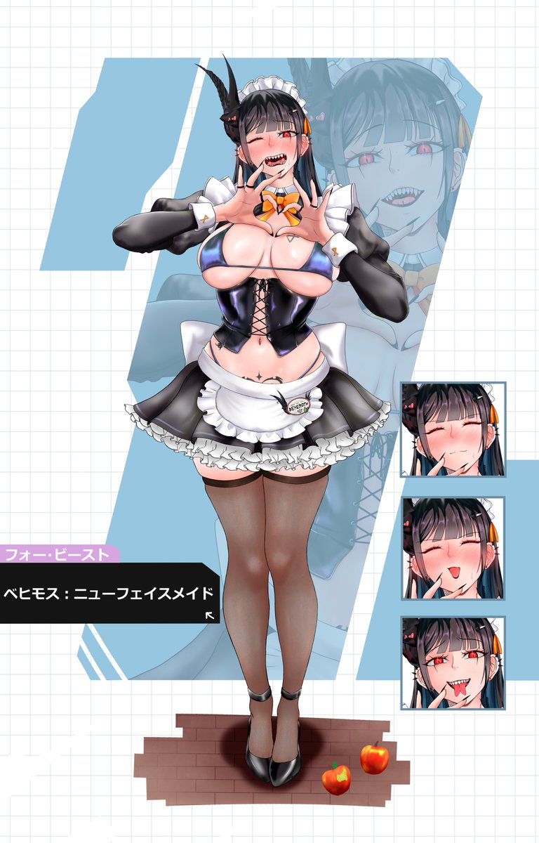 Kuronooekaki's tweet photo. #NIKKE　#NIKKEfanart
【ニケ紹介】 ベヒモス：ニューフェイスメイド(Behemoth: New Face Maid)

何がどうなったかメイドフォー・ユーの新人メイドとして働き始めたベヒモス。
「なんでアタシがこんなことを・・・」 https://t.co/T7vttVofjS