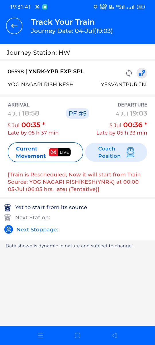 JKSAMARIYA10's tweet photo. @RailwaySeva @drm_mb https://t.co/zGCFwrzgEE