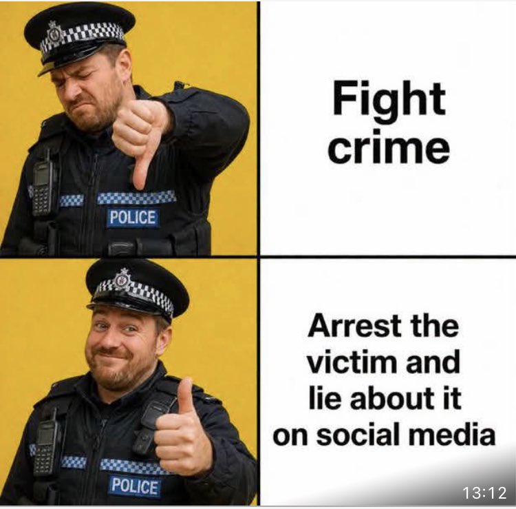 Neccccy's tweet photo. This is the UK police force !! https://t.co/vKVCSCYOdS