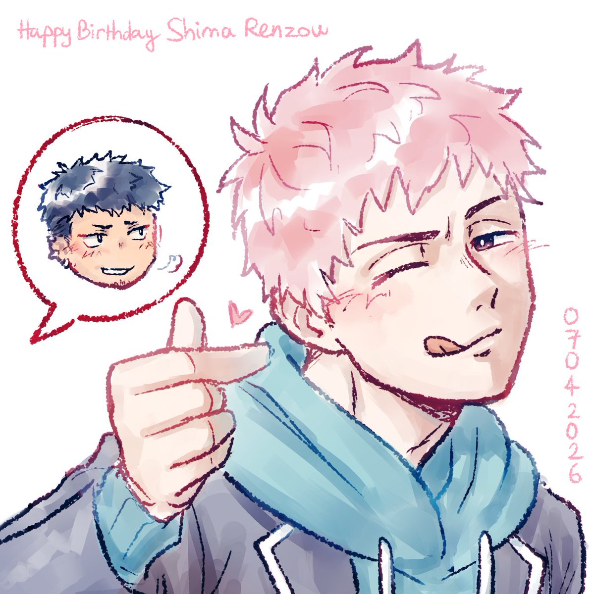 maki_godlike's tweet photo. im not late this time!!! 
#志摩廉造生誕祭2026
#shimabon #しますぐ https://t.co/dObVXynkE5