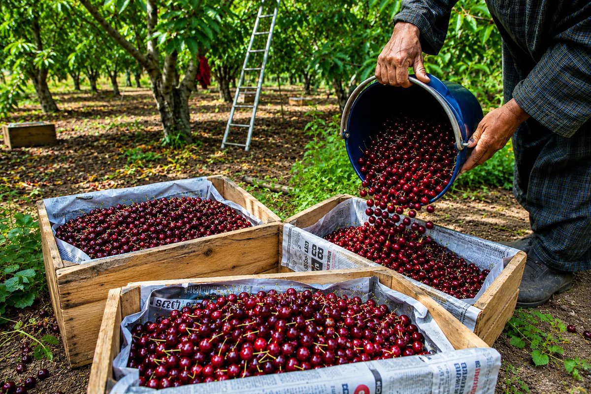 APEDADOC's tweet photo. From the orchards of Jammu & Kashmir to the markets of the UAE. 🇮🇳🍒

APEDA has facilitated the first export shipment of premium Areko Cherries and Scentrose Plums from Shopian and Pulwama to Abu Dhabi and Dubai, opening new global market opportunities for the region’s growers.

This milestone reflects India’s growing strength in exporting premium fresh fruits while enabling farmers to access international markets, realise better returns, and showcase the quality of Indian horticultural produce worldwide.

@PiyushGoyal @DoC_GoI @PIB_India 

#DoC_GoI #APEDA #AgriExport #JammuAndKashmir #FreshFruits #ExportPromotion #VocalForLocal #IndiaExports