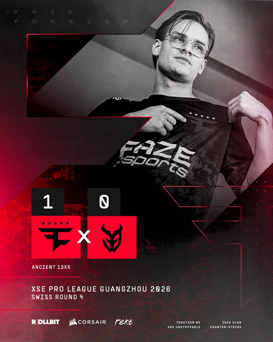 FaZeEsports's tweet photo. Lead's ours! https://t.co/eV1yN9WIvz
