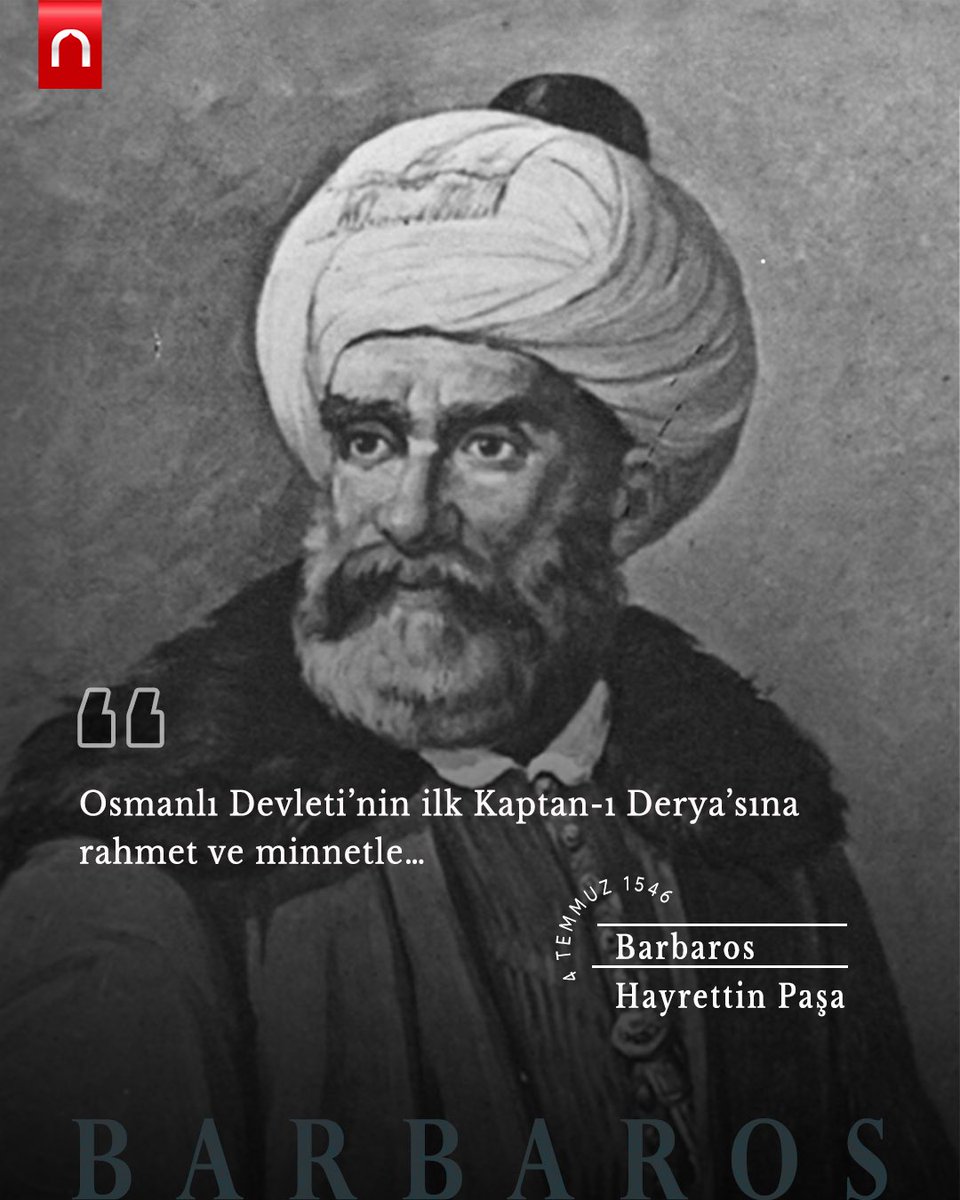 onderihl's tweet photo. Osmanlı Devleti’nin ilk Kaptan-ı Derya’sı Barbaros Hayrettin Paşa’ya rahmet ve minnetle… https://t.co/05dnDJCiEF