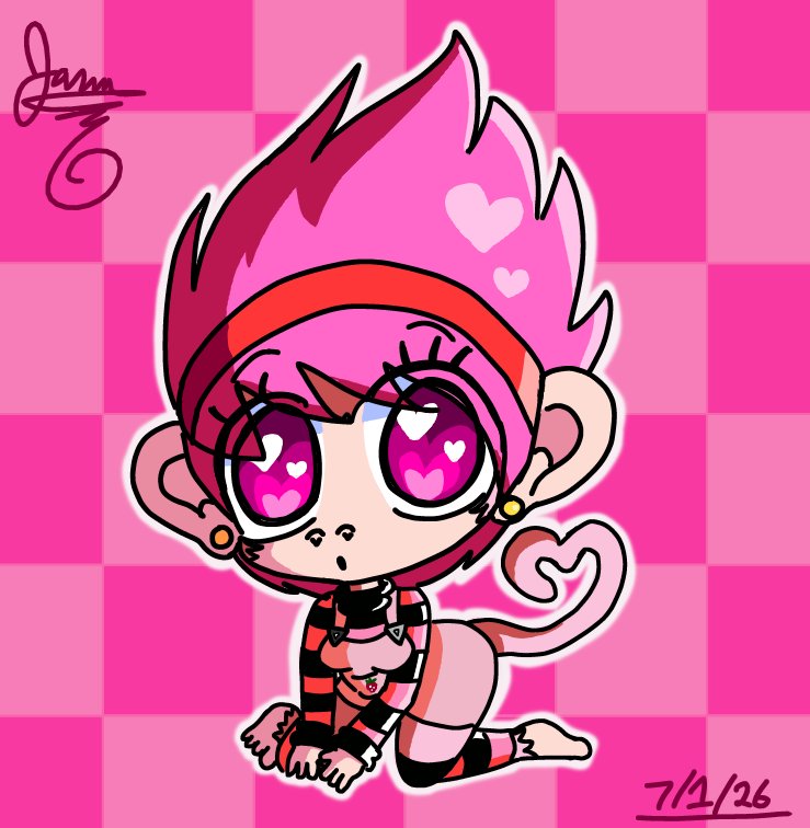 PinkCupcakePup's tweet photo. Here's a new recent art trade drawing for @RealstripesPage of his monkey girl Iris as a chibi.
#chibi #chibiart #digitalart #DigitalArtist #oc #orginalcharacter #anthro #furryart #furry #ArtistOnTwitter #twitterart #furrycommunity #furryartist #fanart https://t.co/0um0uFbDQS