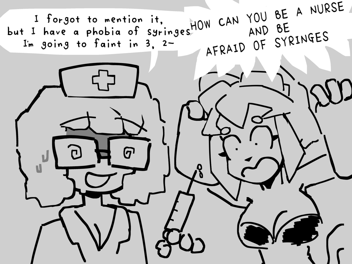 megapmb's tweet photo. Btw Kit, i have a phobia of syringes😵‍💫 #gameoverse #kitbodega #kitbashship [bonus/200] https://t.co/rtk17n4P9r