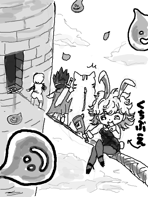 yagiayataka's tweet photo. ドラクエ３の遊び人（女）ってあのハイヒールで冒険というか縄わたるのすごすぎ軽業師か旅芸人か https://t.co/Z2M1frHnpi