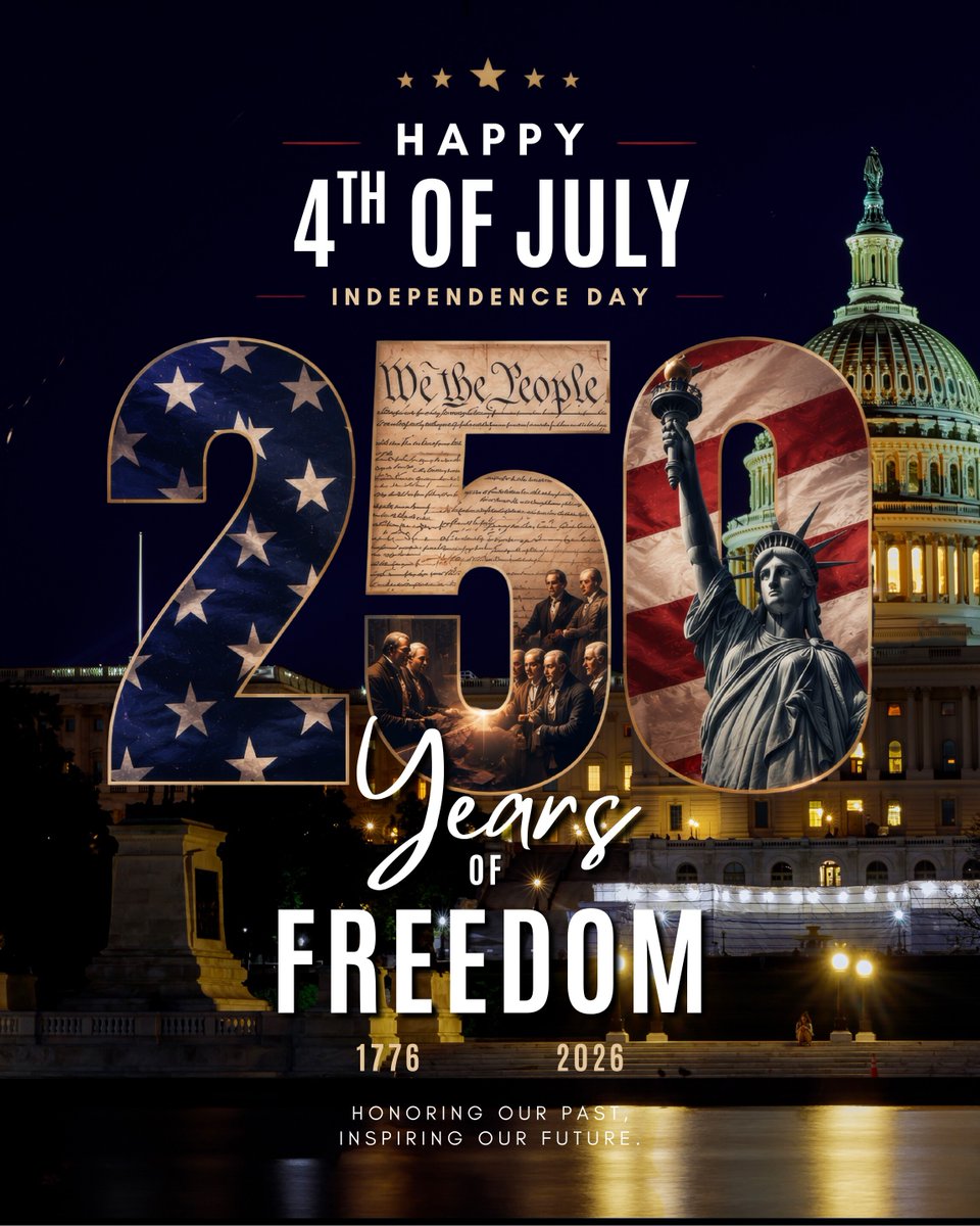 wrmeadows's tweet photo. Today, we celebrate more than Independence Day - we celebrate the 250th anniversary of the birth of the United States. From all of us at W. R. MEADOWS, we wish you, your family, and your community a safe and happy Fourth of July!

#wrmeadows https://t.co/e1YlrH9BBp