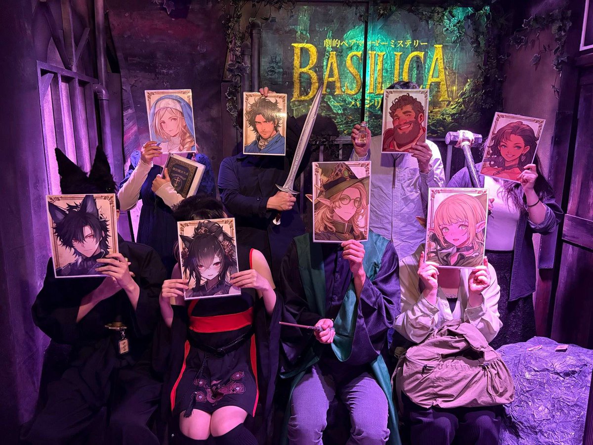 01_fjz's tweet photo. 『BASILICA』

僧侶ジニーでダンジョンに行ってきました！
初劇的でした！めっちゃ楽しかった！！
小道具とかお部屋もすごい！GMおふたりもすごくステキでかっこよく！とても楽しい時間でしたー！✨
GMさま、ペアのにゃむさん、みなさま、ありがとうございました！

#劇的バシリカ https://t.co/L7Of1G7xh5