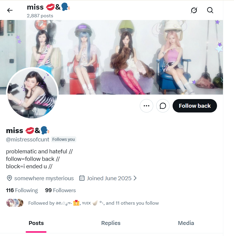 aeyecircle's tweet photo. @mistressofcunt *unfollows* https://t.co/urgzKW85w1