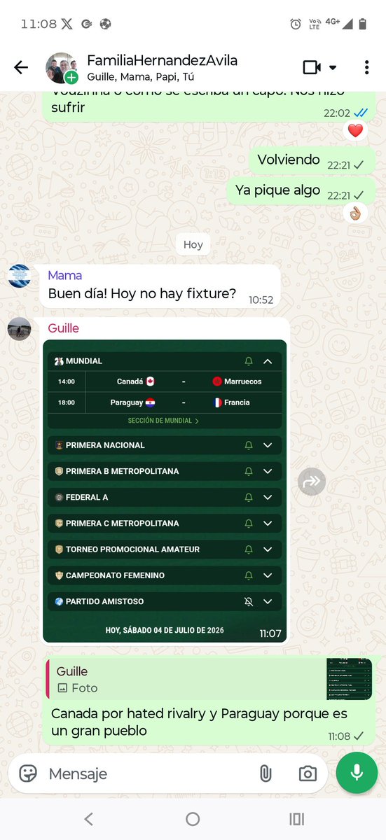 Sebahernan94's tweet photo. Mis candidatos de hoy en el grupo familiar https://t.co/EvMtQdZx7F