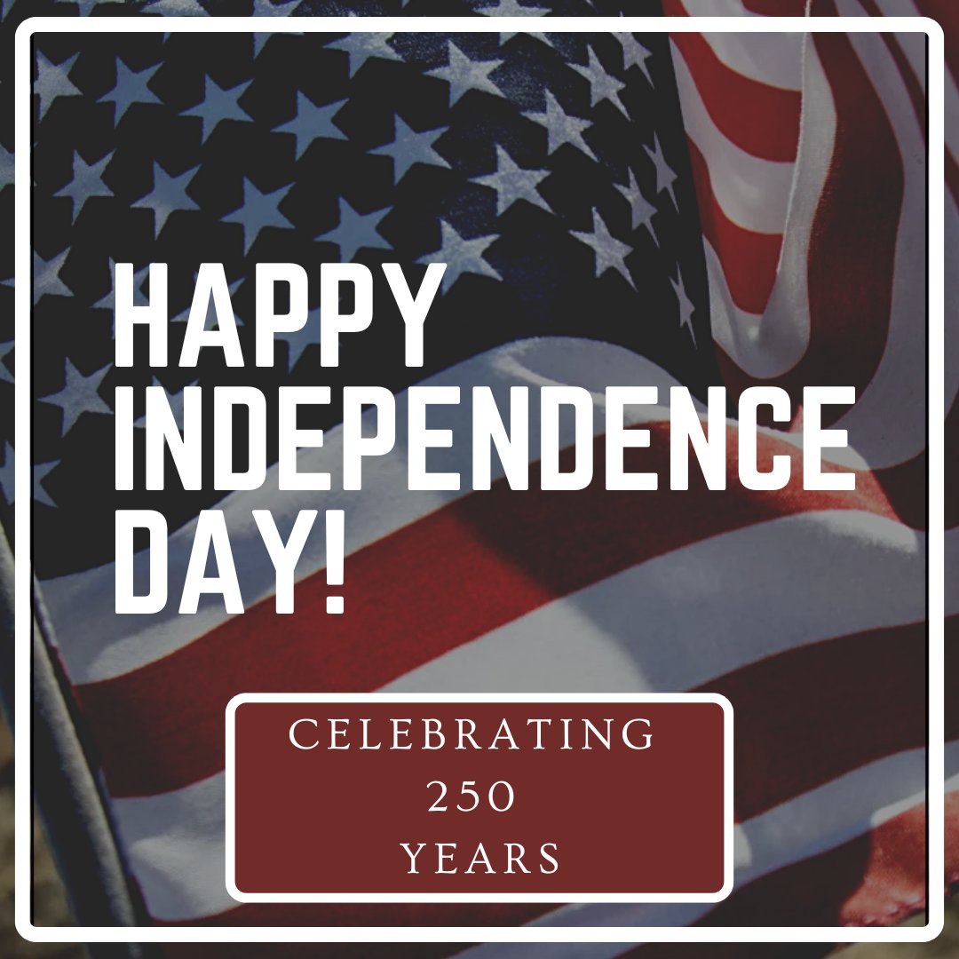 Jtoddgentry's tweet photo. Happy Independence Day. Celebrating 250 years of our nation’s history! https://t.co/a9dUcbPPQz
