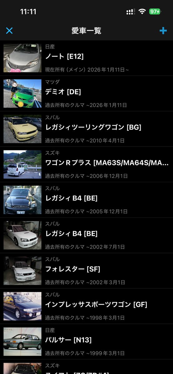 splovemachine7's tweet photo. 青春はスバルばっかしレガシィB4 GTB  フォレスター初代Sターボ　楽しかったです。いまは最近までどノーマルデミオに15年乗り最近壊れ　諸事情でローン組めず　かなりのボロい2013ノートdig-sに💦でもひっそり改造すこしずつしてます。日産逆にもっと味わいたかった。時代違うけどこれからあじわいます https://t.co/ktwNvziIbY